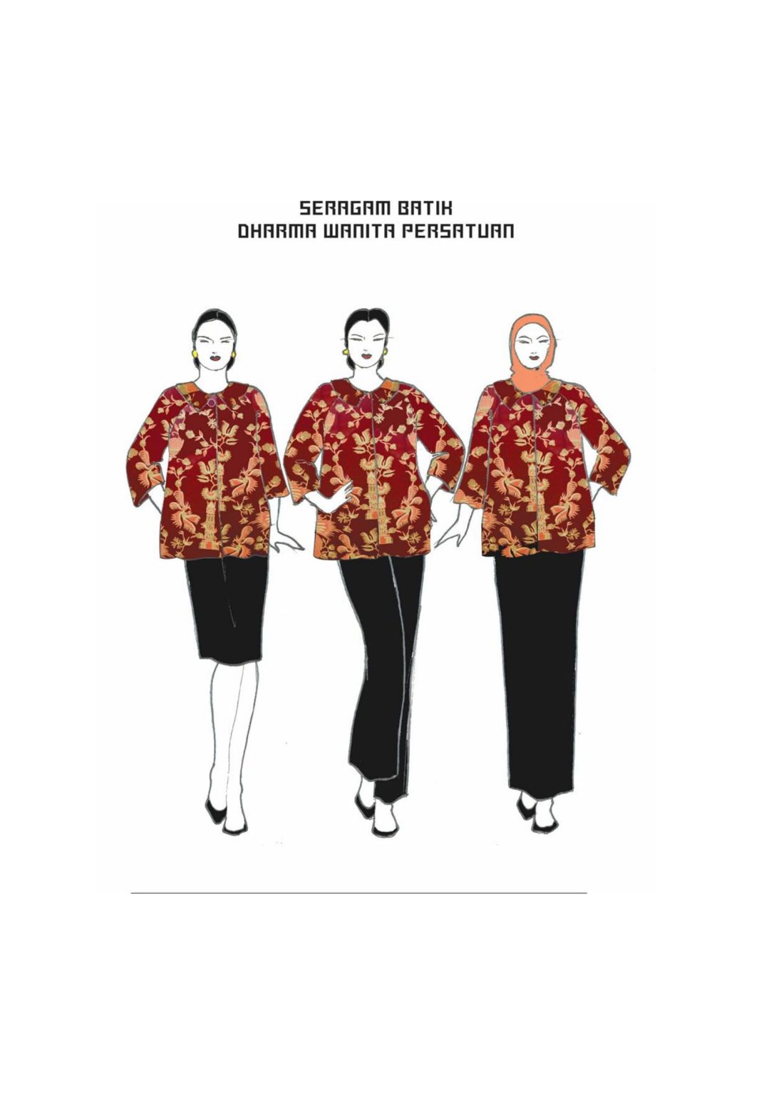 Pakaian Seragam Dharma Wanita Persatuan – Dharma Wanita Provinsi Jawa ...